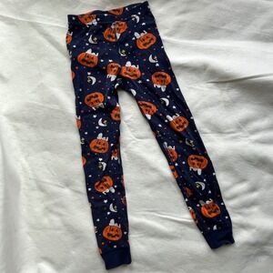 Hanna Andersson Peanuts Halloween Pumpkin Snoopy Pajama Bottoms Sz 8‎